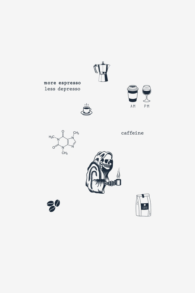 Set Cofeină - tatuaj temporar Inklabs